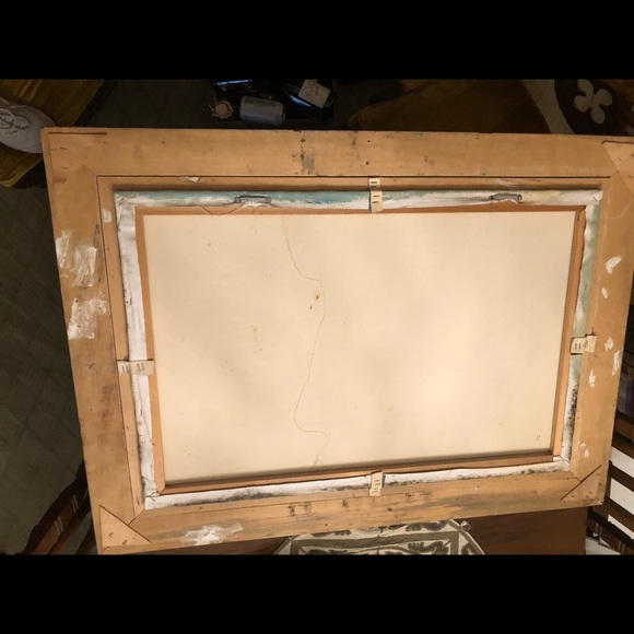 24x36 Rossini Oil Painting Coastal Italian Villa. - Picture 4 of 14